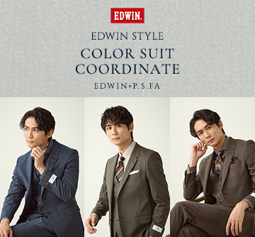 P.S.FAとEDWIN® ウールデニム調の新作セットアップが登場。