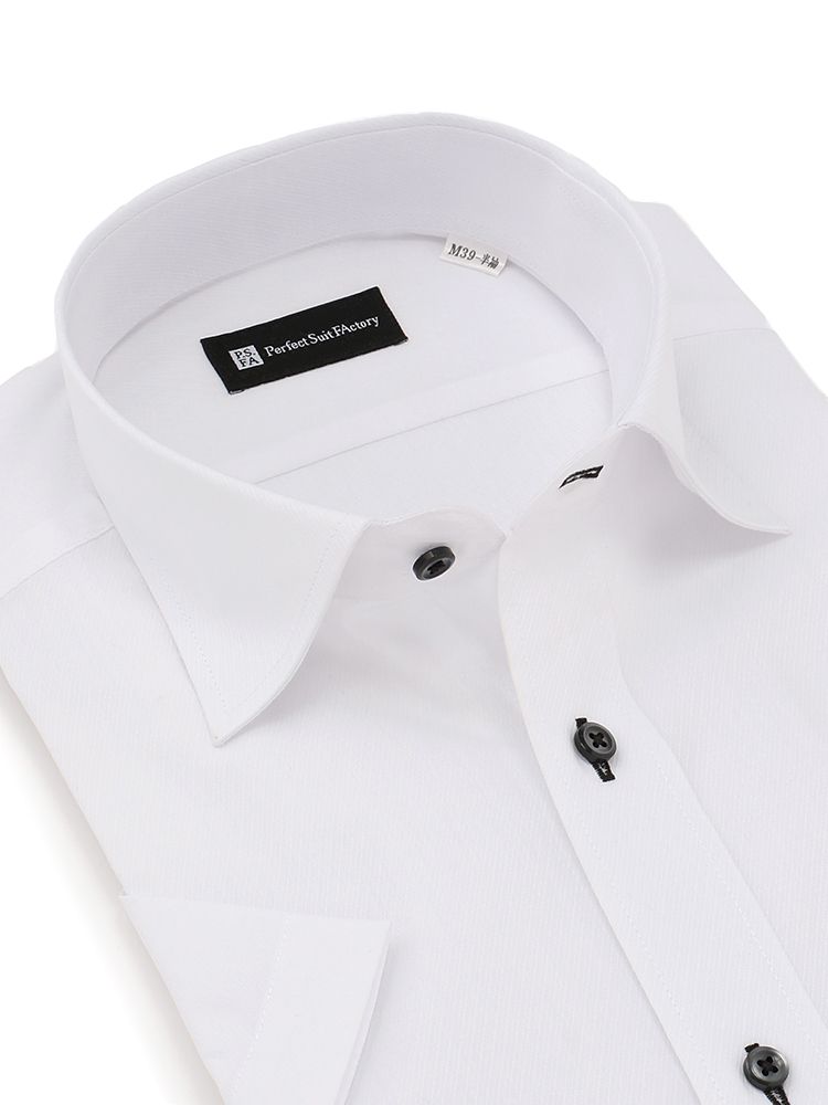  形態安定 シャツ シャツ ホワイト 半袖 シャツ