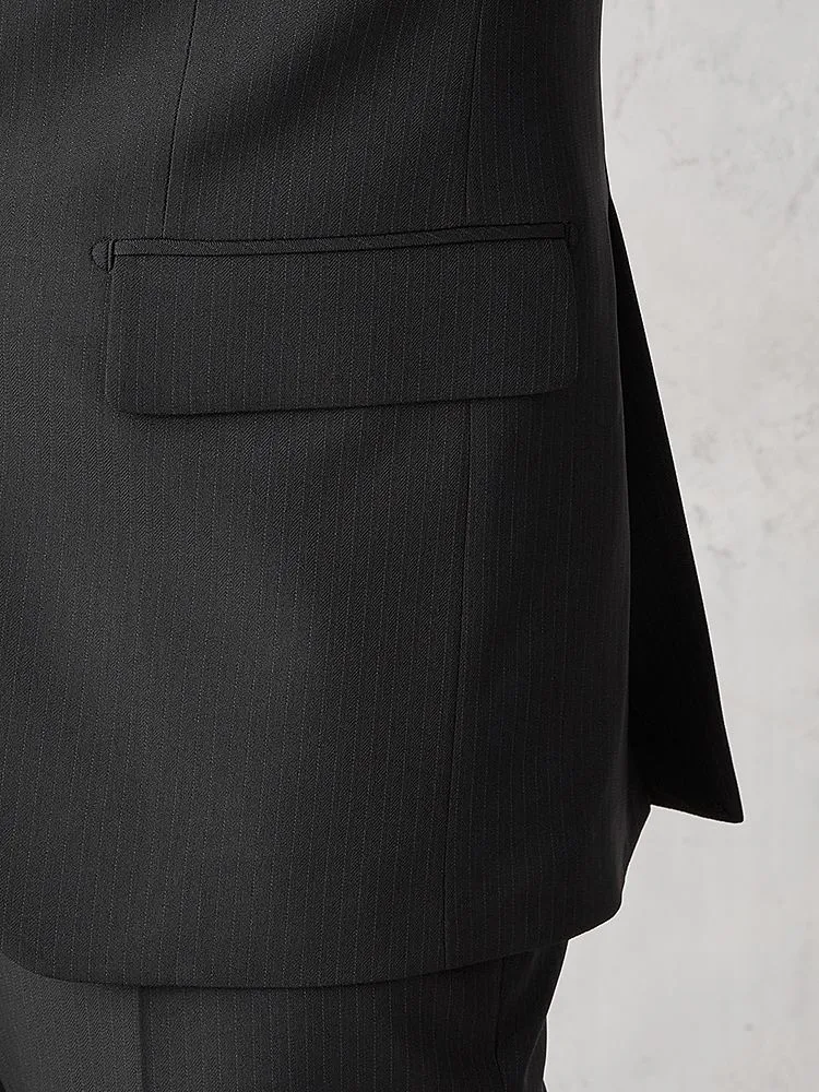  ストレッチ スーツ スーツ クラシコモデル(ナチュラルシルエット) ストレッチ ブラック