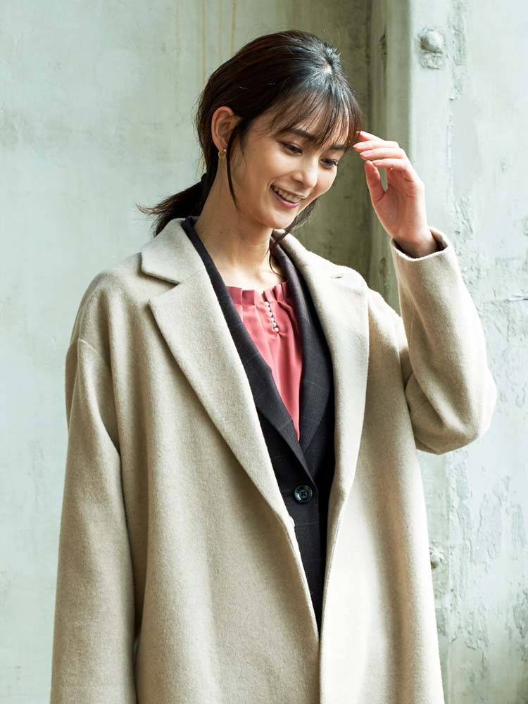 WEB限定】コーヒーチャコール スーツ テーラージャケット ブラウン