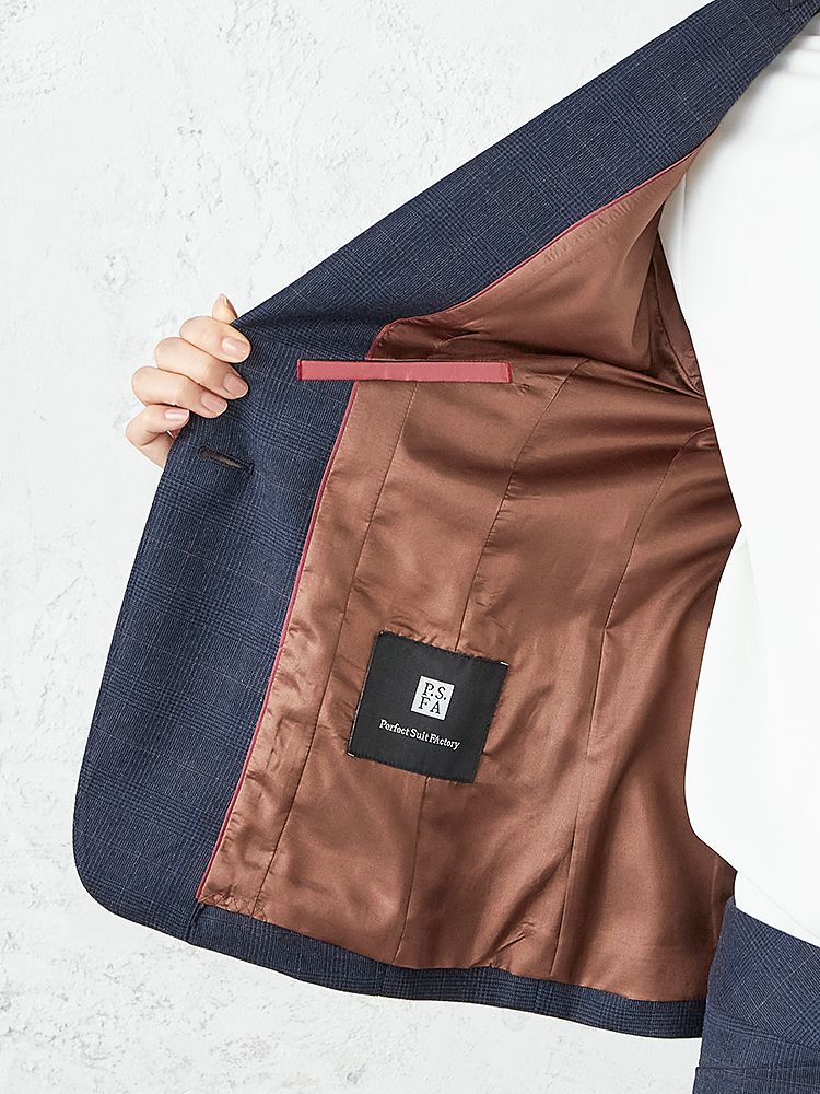 WEB限定】コーヒーチャコール スーツ テーラージャケット ブラウン
