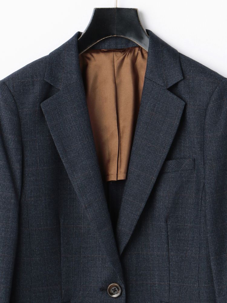 WEB限定】コーヒーチャコール スーツ テーラージャケット ブラウン